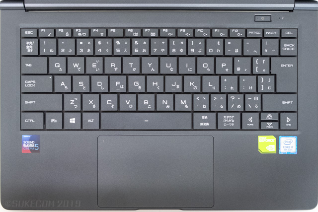 DAIV-NG4300のキーボード
